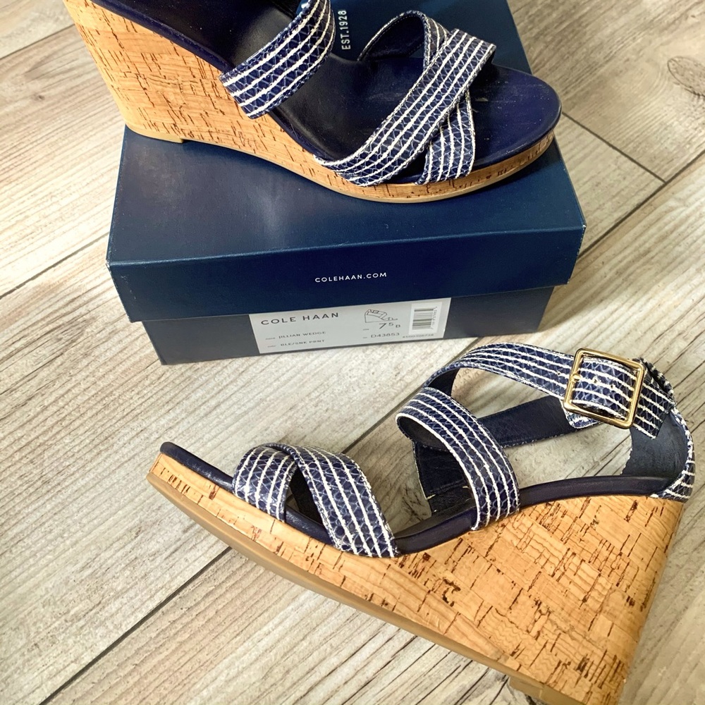 EUC!  Worn once! Cole Haan Jillian wedge size 7.5
